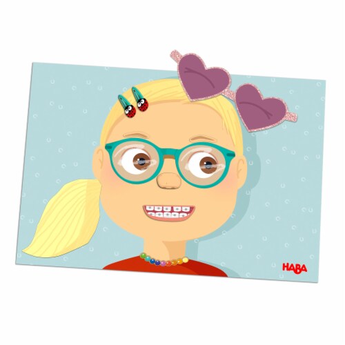 HABA Magnetic Game Box Funny Faces Perspective: bottom