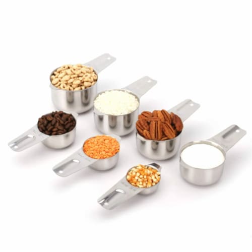 2 Lb Depot 2/3 Cup Measuring Cup, Stainless Steel, Accurate Markings, US & Metric (160 ml) Perspective: bottom