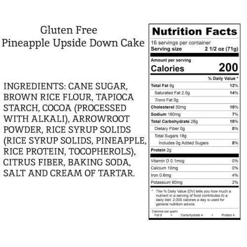 Andy Anand Gluten Free Caribbean Rum Pineapple Upside Down Cake (2.4 lbs)- Shipped 2nd Day Perspective: bottom