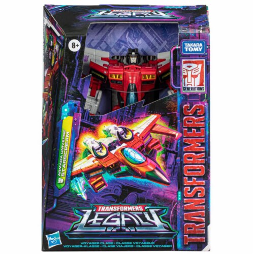 Hasbro Transformers Legacy Voyage Starscream Toy Perspective: bottom