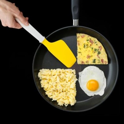 Elevate Egg Spatula - Multi-purpose silicone tool head Perspective: bottom