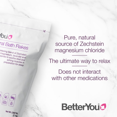 Magnesium Sleep by BetterYou for Unisex - 35.2 oz Bath Salt Perspective: bottom