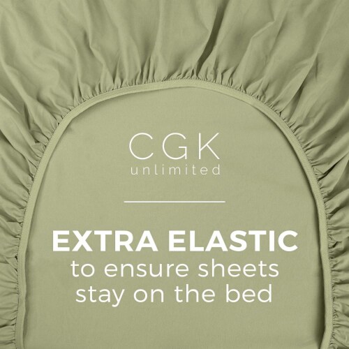 Cotton Fitted Sheet 14 - 16 Deep Pocket Perspective: bottom