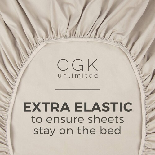 Cotton Fitted Sheet 14 - 16 Deep Pocket Perspective: bottom