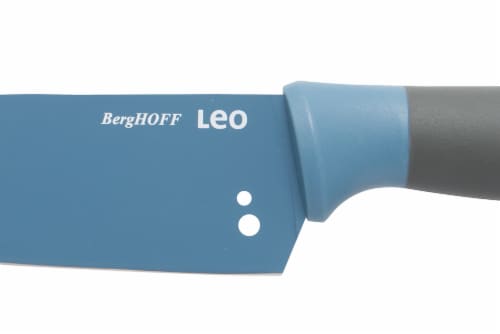 BergHOFF Leo Stainless Steel Chef Knife with Herb Stripper - Blue Perspective: bottom