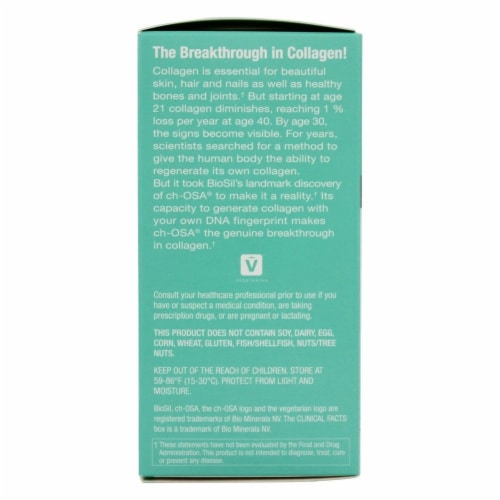 BIOSIL® HAIR, SKIN, NAILS 60ct Veggie Capsules Perspective: bottom