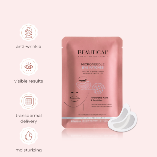 BEAUTICAL - Microneedle Eye Patches - Anti-wrinkle, Anti-puffiness, Moisturizing - 1 pair Perspective: bottom