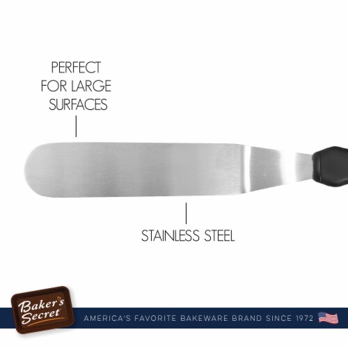 10 Stainless Steel Icing Spatula for Cakes, Angled Spatula for Icing, Cake Decoration Perspective: bottom
