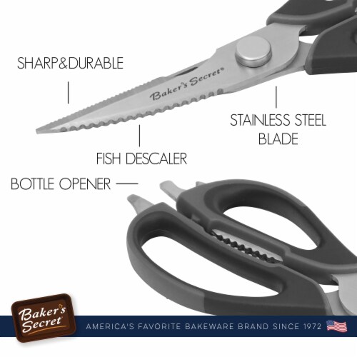 Baker's Secret All Purpose Kitchen Scissors, 8.5 Stainless Steel, 1pc - Fry’s Food Stores