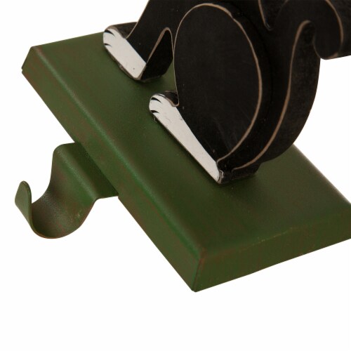 Glitzhome Wooden/Metal Cat & Dog Stocking Holder with class design Perspective: bottom