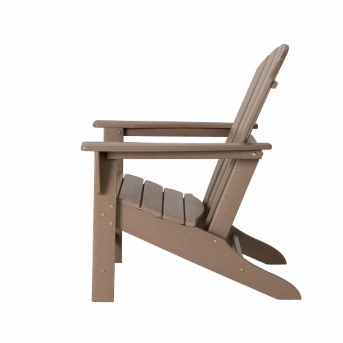 Glitzhome Adirondack Chair - Tan Perspective: bottom