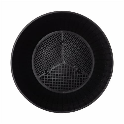 Glitzhome Plastic Hanging Planter - Black Perspective: bottom