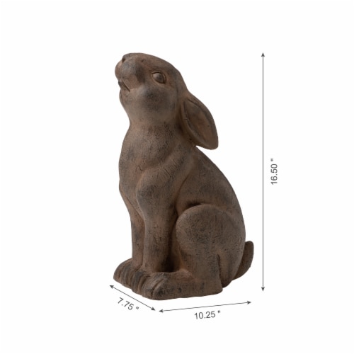 Glitzhome Sitting Rabbit Outdoor Garden Statue, 16.5 in - Fred Meyer