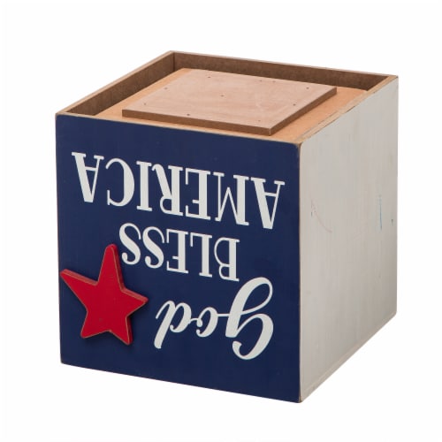 Glitzhome Patriotic & Easter Double-Sided Porch Sign Perspective: bottom