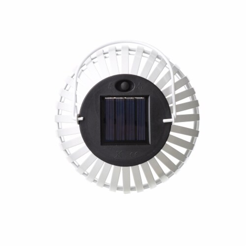 Glitzhome 9.75 Inch Outdoor Solar Light Metal Woven Lantern with Edison Bulb-Se of 2 Perspective: bottom