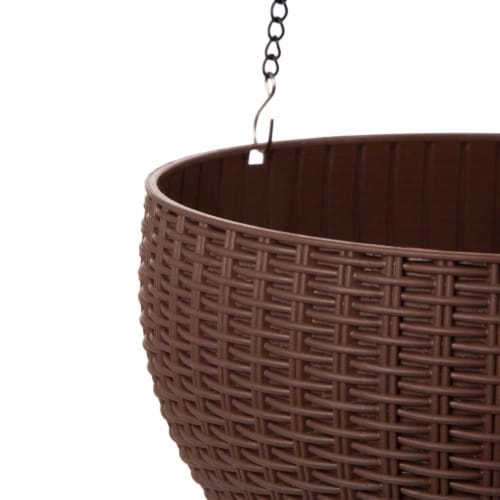 Glitzhome Solar Light Hanging Planter Perspective: bottom