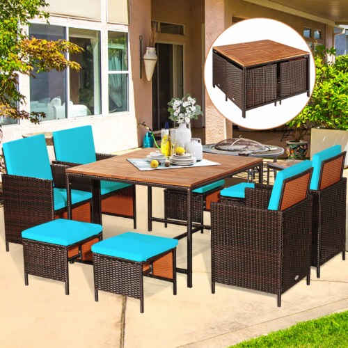 Turquoise outdoor dining set online