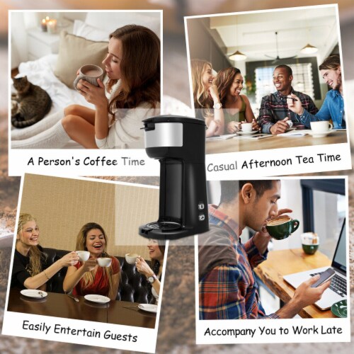 2 in 1 Portable Coffee Maker Coffee Machine for Ground Coffee and