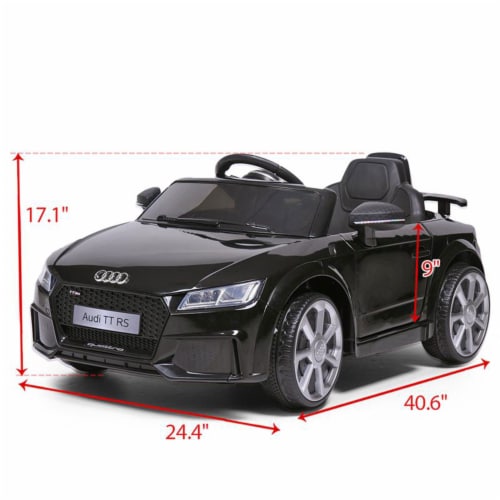 TOBBI 12V Electric Battery Powered Ride On Audi TT RS Toy Car for