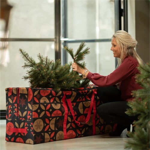 Tree Nest Artificial Christmas Tree Storage Bag Holiday For 9' Tree, Canvas Oxford Fabric Perspective: bottom