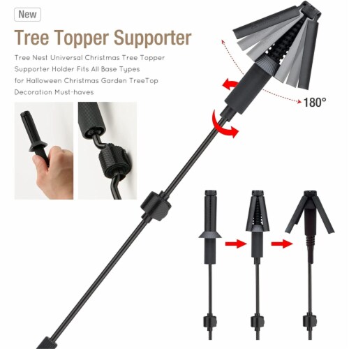 Tree Nest Universal Christmas Tree Topper Support For Live and