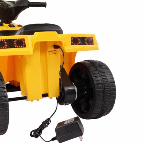 TOBBI 6V Kids Electric Battery Powered Ride On 4 Wheel ATV Quad