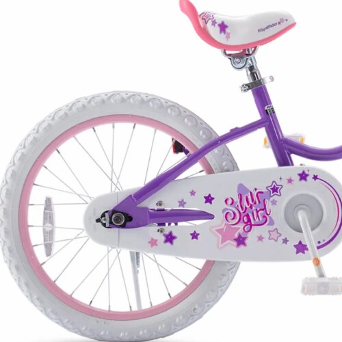RoyalBaby Stargirl 18 Kids Bicycle with Basket and Dual Brake Handles Purple 18 Smith s Food and Drug