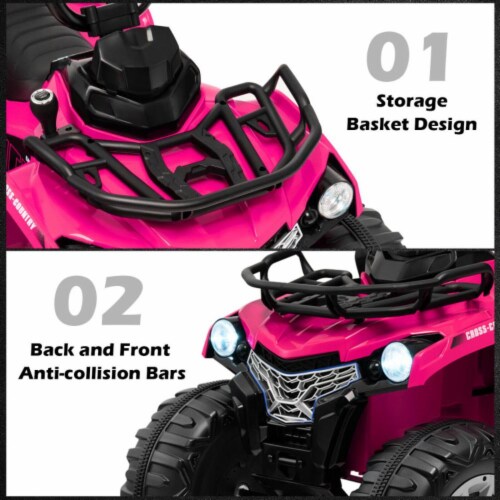 pink 12v four wheeler
