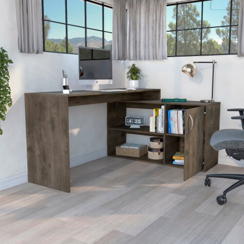 Closed discount computer desk