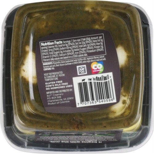 Buf™ Lactose Free Basil Infused Fresh Mozzarella Balls Perspective: bottom