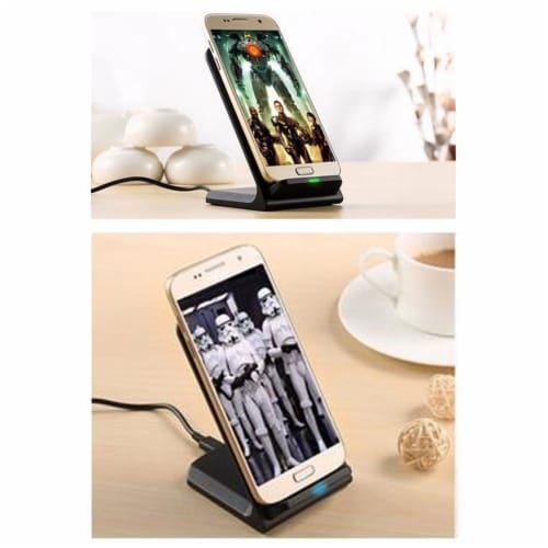 1 Wireless Fast Charger Charging Pad Dock iPhone Android Cell Phone Perspective: bottom