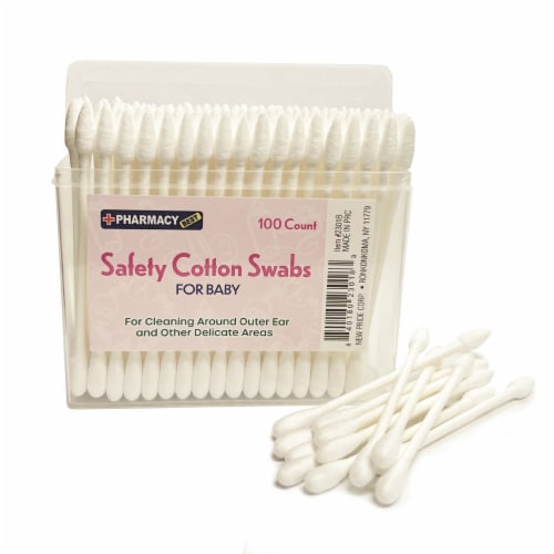 300 Ct Safety Cotton Swabs Double Tip Baby Ear Cleaning Pure Makeup Applicator Perspective: bottom