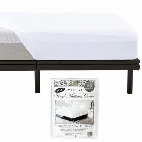 2 Pack Twin Mattress Cover Heavy Vinyl Bed Protector Premium 100
