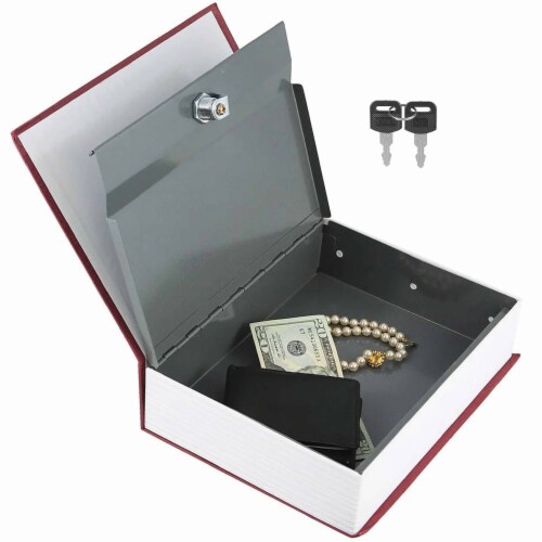 2 Dictionary Hollow Book Safe Diversion Secret Stash Booksafe Lock Key Security Perspective: bottom