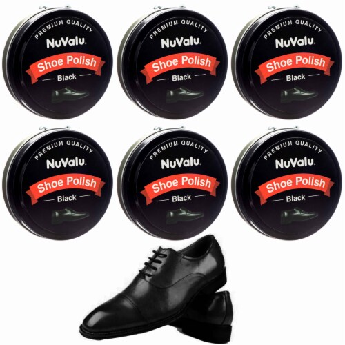 6 Pack Premium Leather Boot & Shoe Polish Cream Restores Conditions Polishes Perspective: bottom
