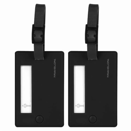 2 Sets Travelon Luggage Tags Travel Bag Suitcase Baggage Name Address ID Label Perspective: bottom