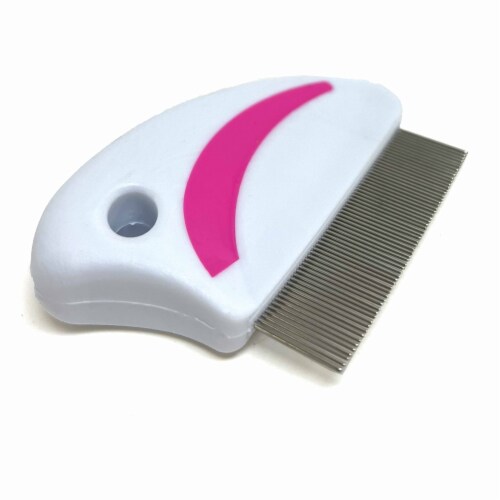 1 Pc Pet Comb Metal Teeth Dog Cat Flea Brush Stainless Steel Grooming Detangling Perspective: bottom