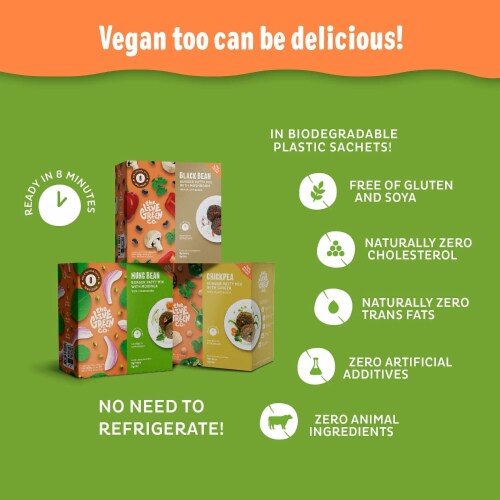 The Live Green Co. Black Bean & Mushroom Burger Patty - Plant Only Ingredients Perspective: bottom