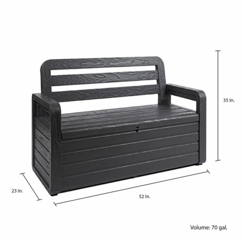 Outdoor porch bench with storage 2025
