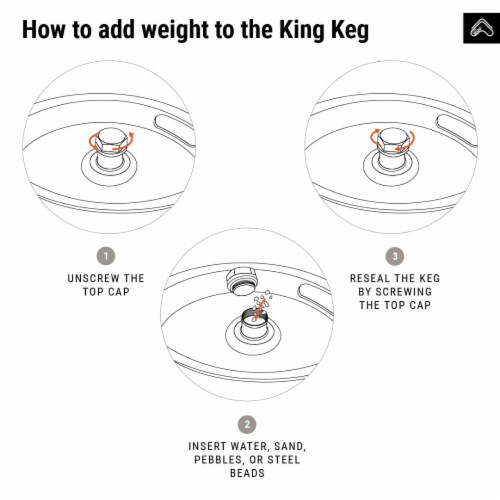 TRIBE WOD King Keg - 35-600 Lbs Sandbags for Strength & Cardio Training Perspective: bottom