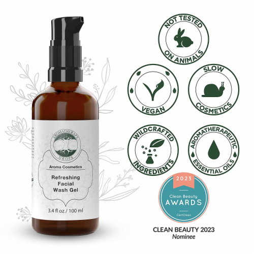 Refreshing Face Wash | 3-in-1 Facial Cleanser, Exfoliant, & Makeup Remover Perspective: bottom