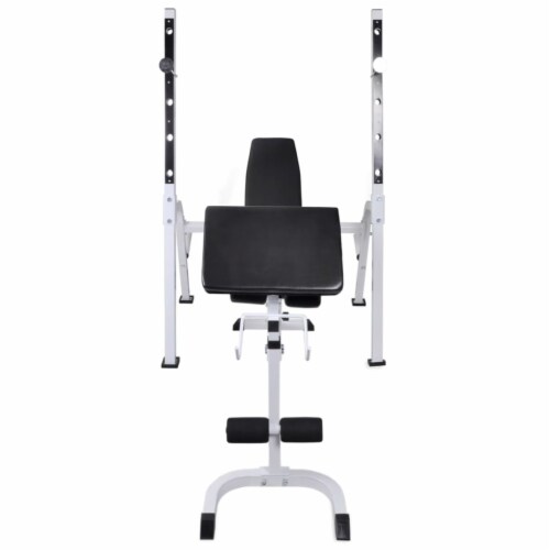 vidaXL Workout Bench with Weight Rack Barbell and Dumbbell Set 264.6 lb 1 set 59.1 x17.7 x48.4 Kroger