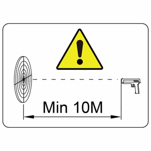 Magnetic Knockdown Pellet Catcher Shooting Target Zombie Design Perspective: bottom