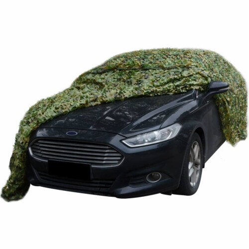 vidaXL Camouflage Net with Storage Bag 9.8'x9.8' Perspective: bottom