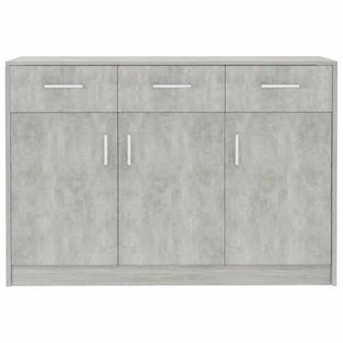 vidaXL Sideboard Concrete Gray 43.3 x11.8 x29.5 Engineered Wood Perspective: bottom