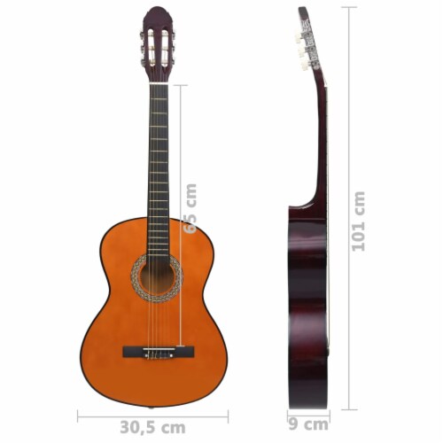 vidaXL Classical Guitar for Beginner 4/4 39  Basswood Perspective: bottom