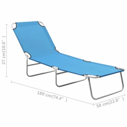 Vidaxl folding sun lounger online