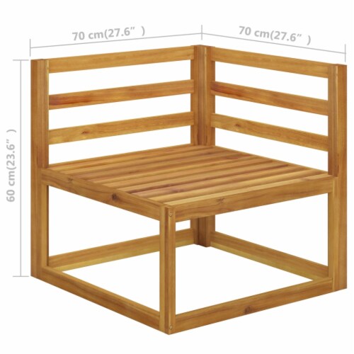 Vidaxl 6 piece garden lounge set with cushions solid acacia wood online