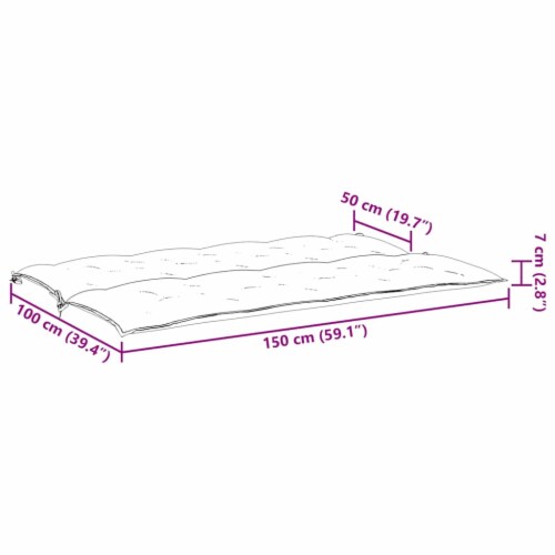 Vidaxl Cushion For Swing Chair Taupe 59.1  Fabric Perspective: bottom