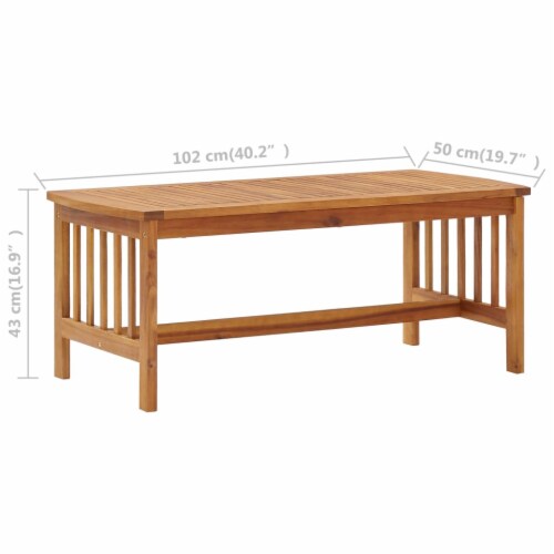 vidaXL 5 Piece Patio Lounge Set with Cushions Solid Acacia Wood 5 pcs Foods Co